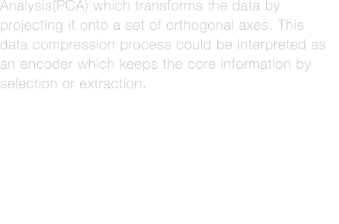 Analysis(PCA) which transforms the data by projecting it onto a set of orthogonal axes  This data compression process   