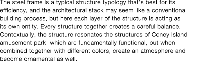 The steel frame is a typical structure typology that s best for its efficiency, and the architectural stack may seem    
